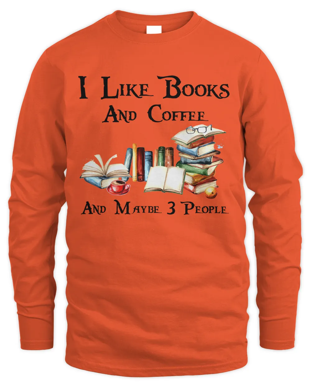 I like books coffee and maybe 3 people 2