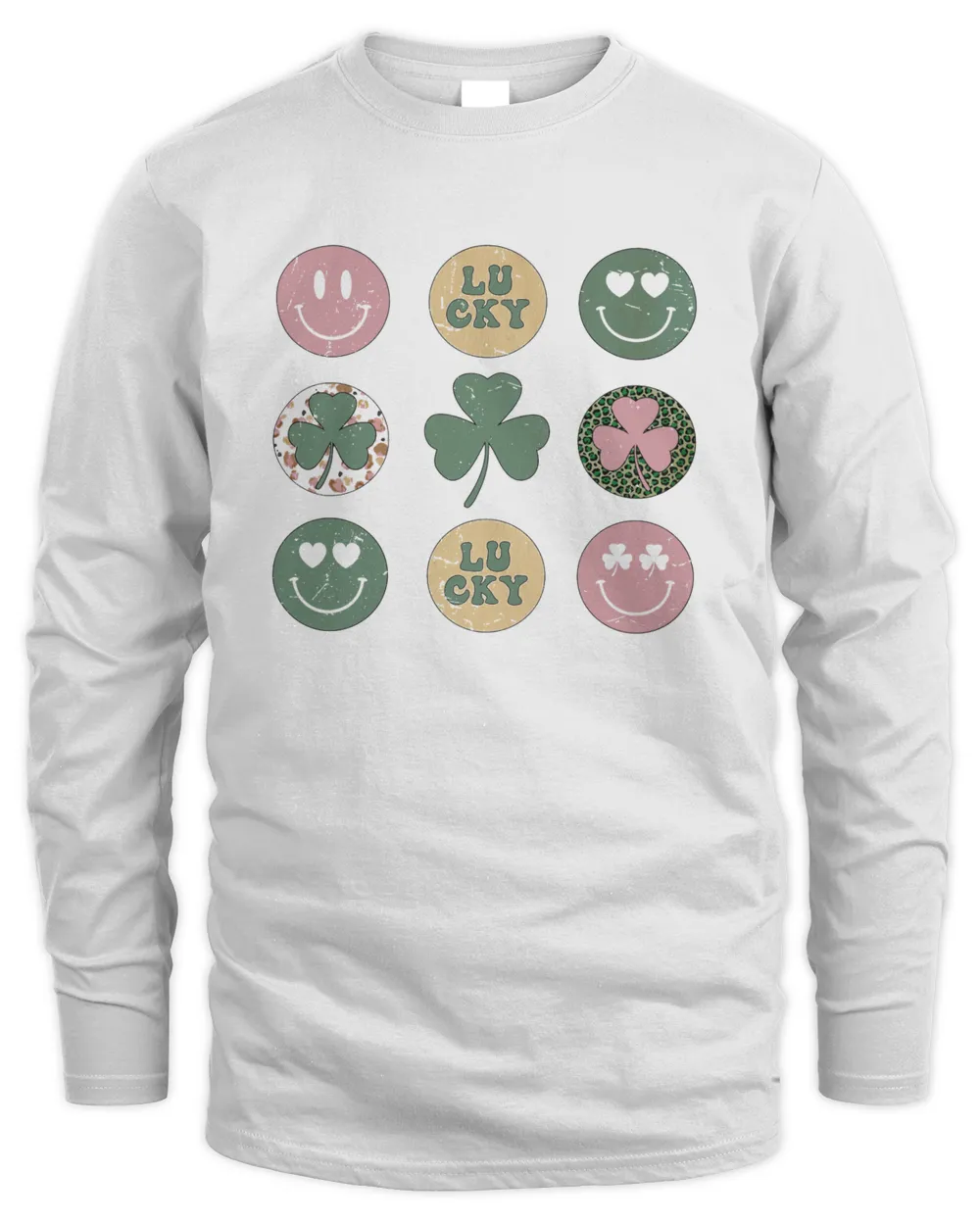 Hearts Retro Groovy St. Patricks Day T-shirt_679