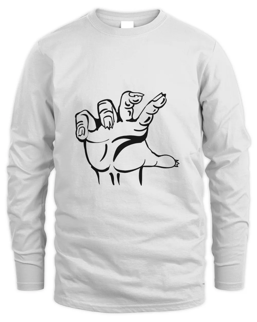 Zombie Hand black t shirt hoodie sweater