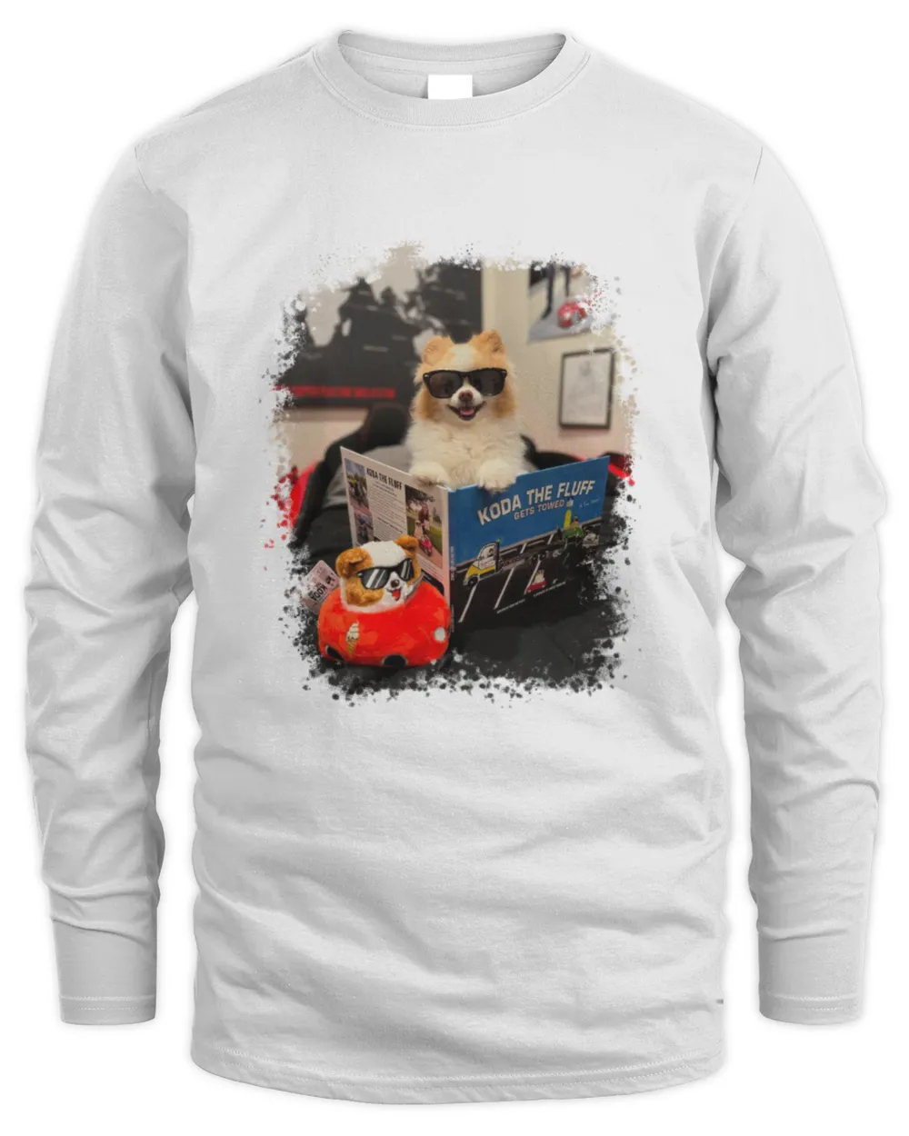 Koda is in The Fluff 1 Men's Long Sleeved T-Shirt white s