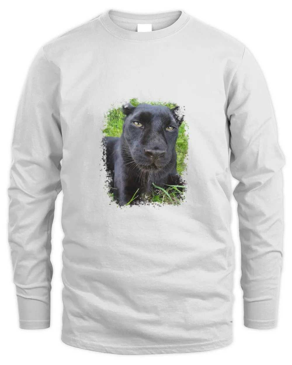 Luna The Panther is So Adorable Men's Long Sleeved T-Shirt white s