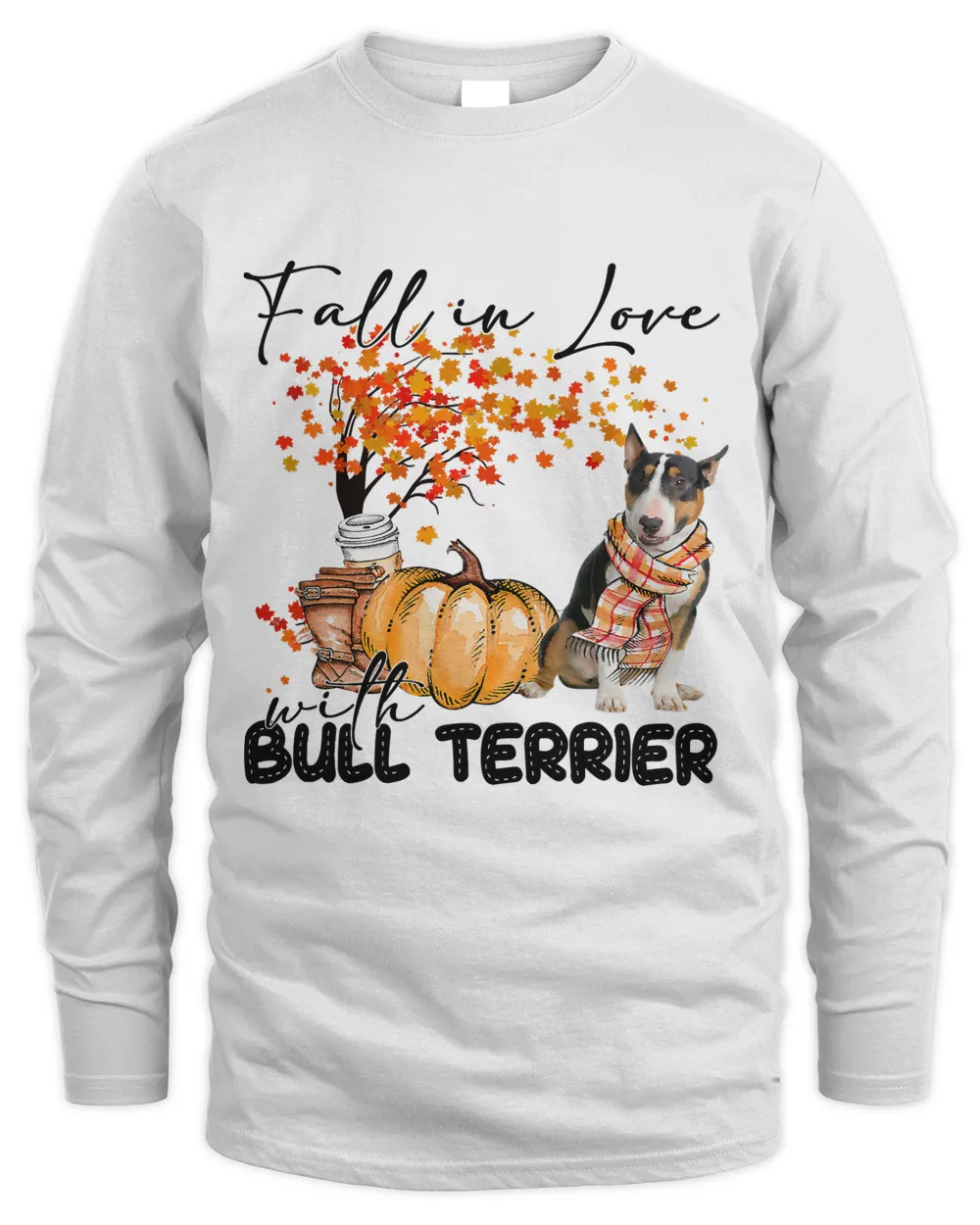 Fall In Love With Bull Terrier Halloween Autumn 2022 Pumpkin37