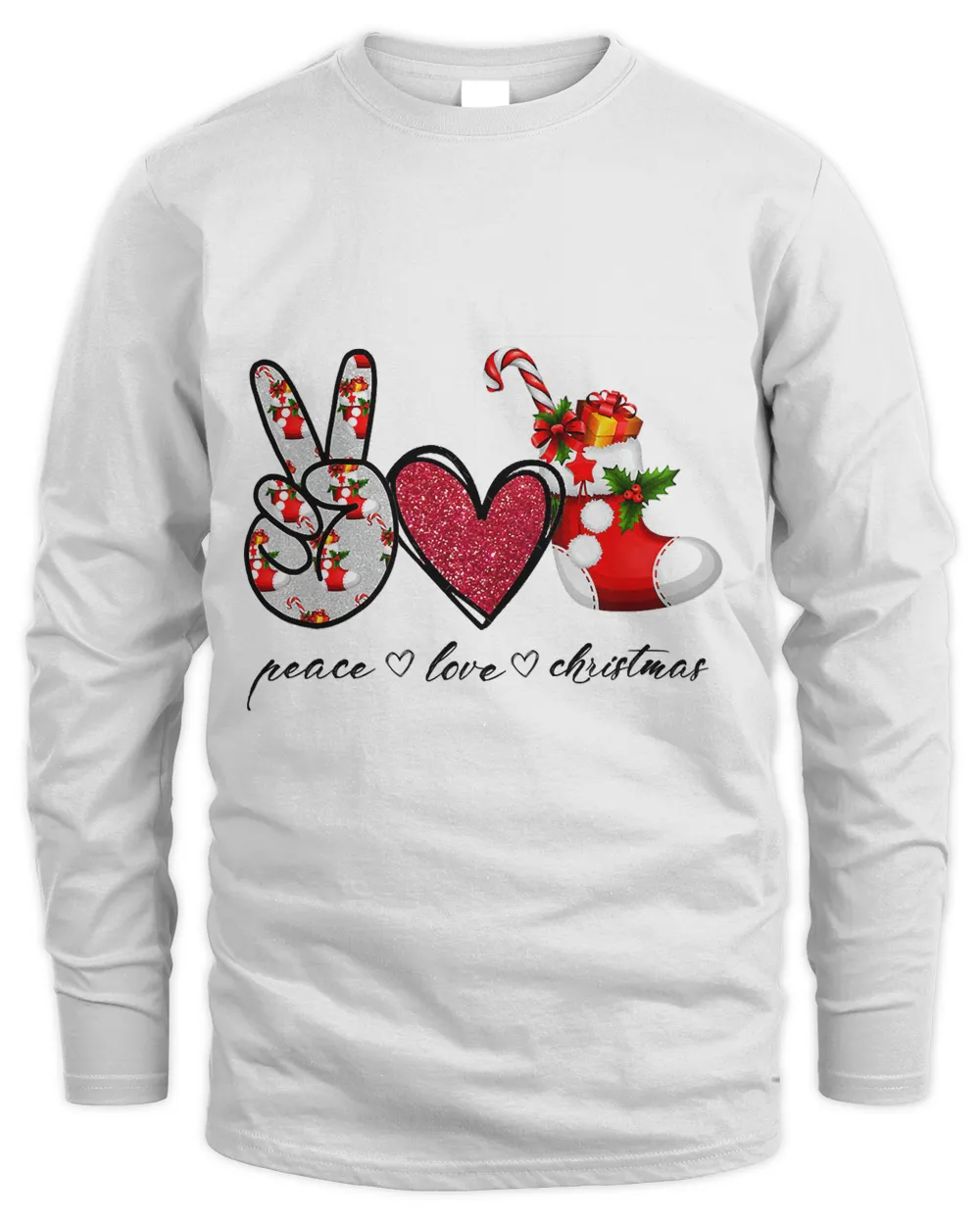 Peace Love Christmas Tis The Season Christmas Family Pajamas 22