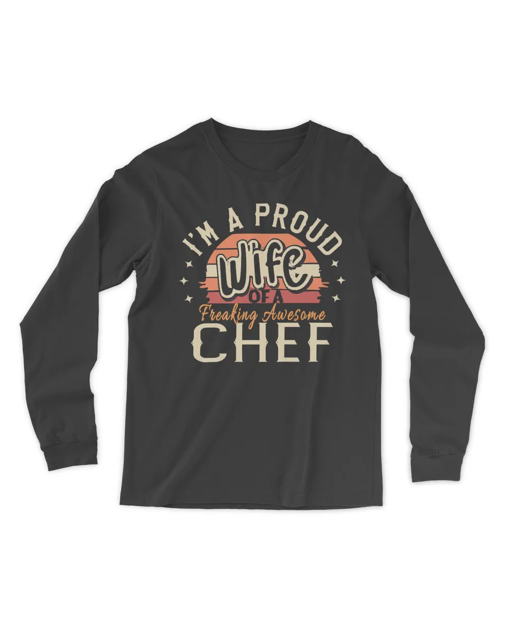 I'm A Proud Wife Of A Freaking Awesome Chef Funny Vintage Premium T-Shirt
