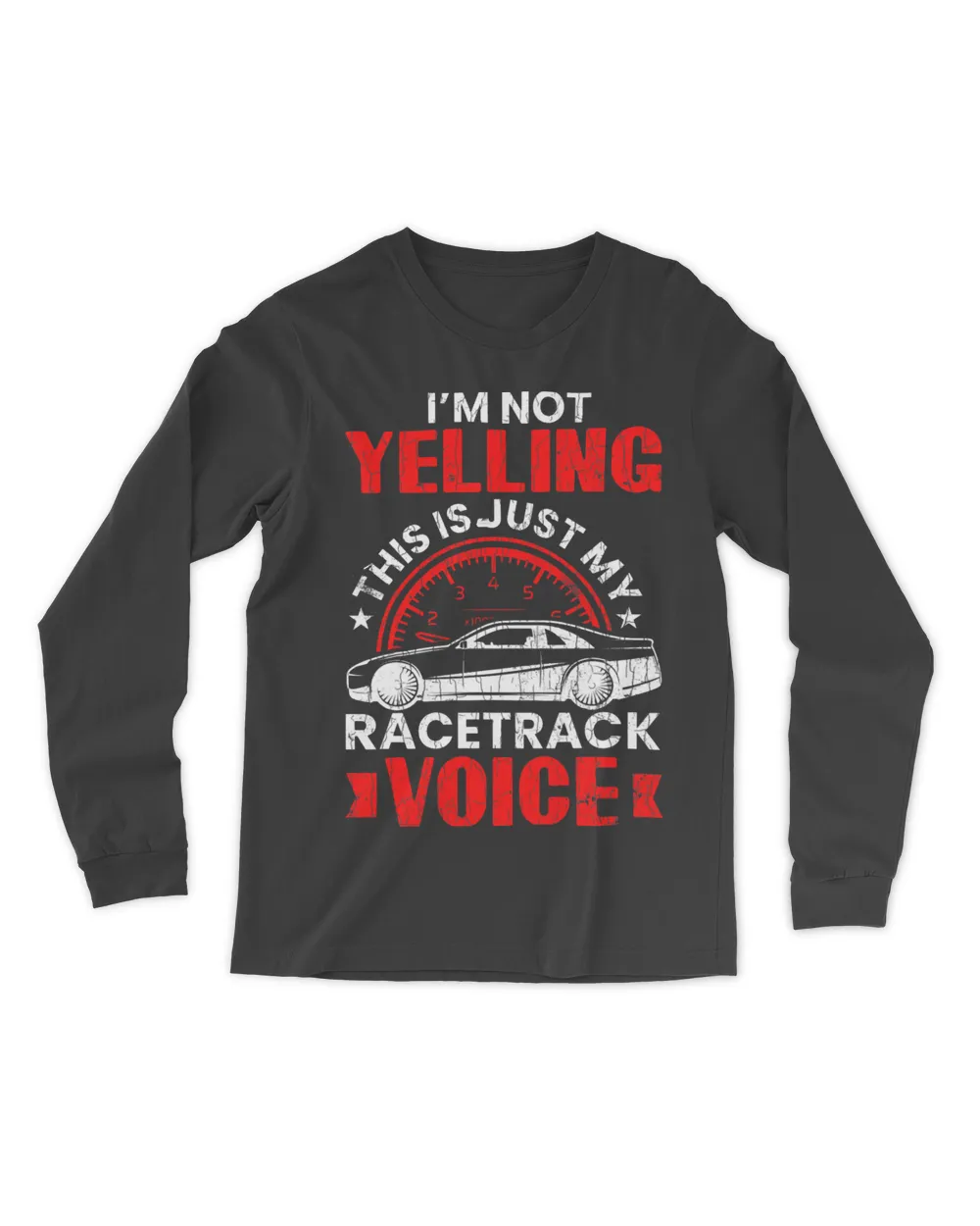 Im Not Yelling Funny Race Car Driver Lover Graphic