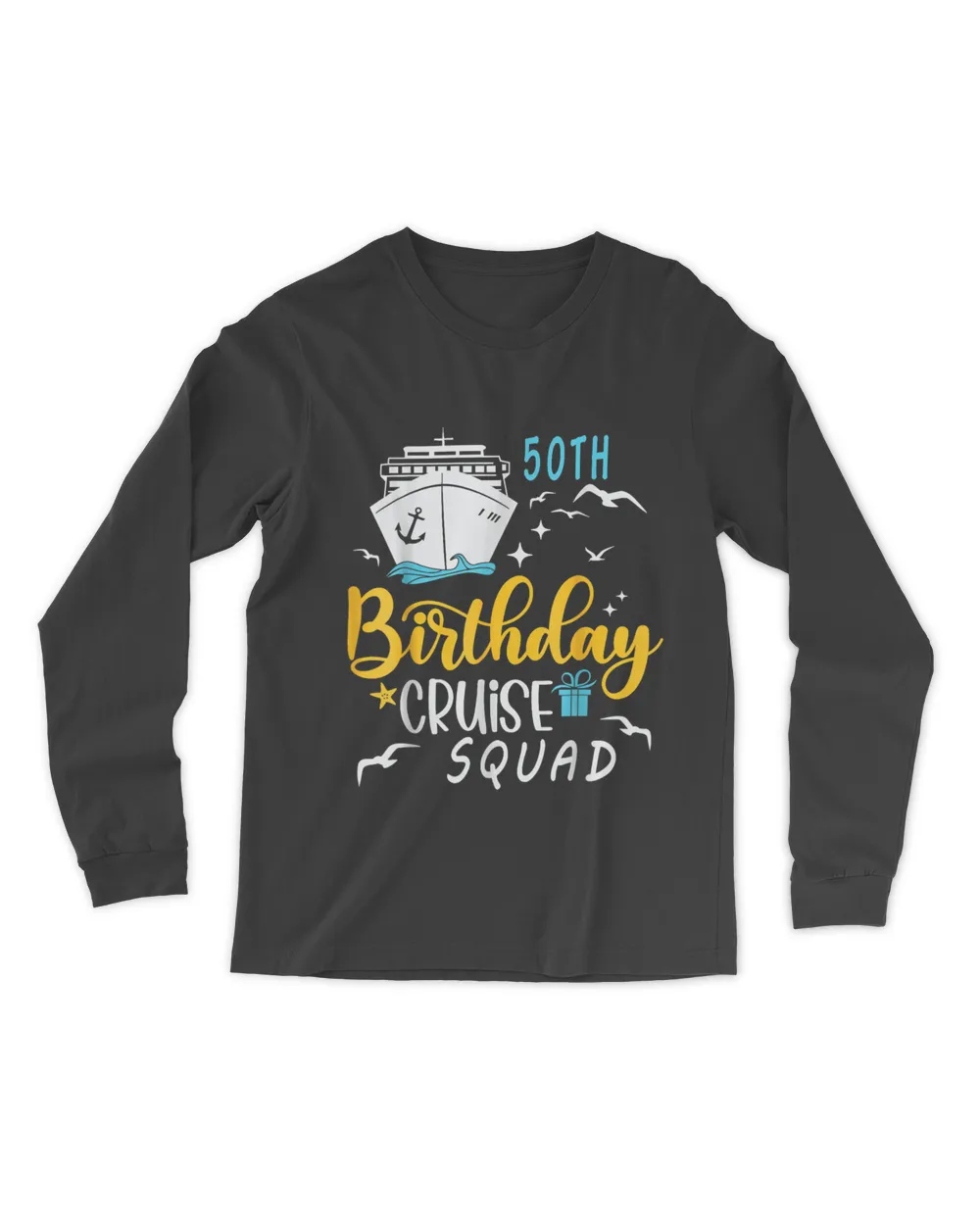 50th Birthday Cruise Squad Gifts 2024 Matching Party Family T-Shirt