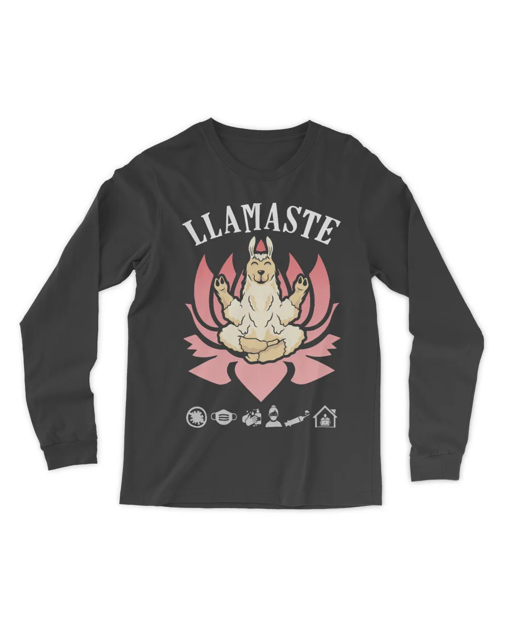Llama Doing Yoga Funny Graphic Tee Plus Size Namaste