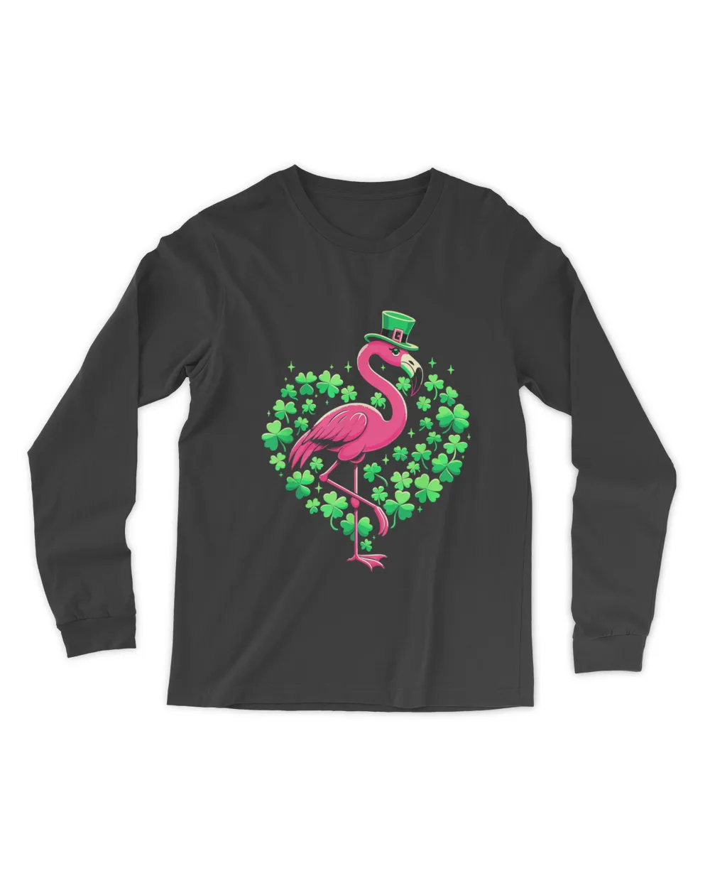 St Patricks Day Irish Flamingo T-Shirt