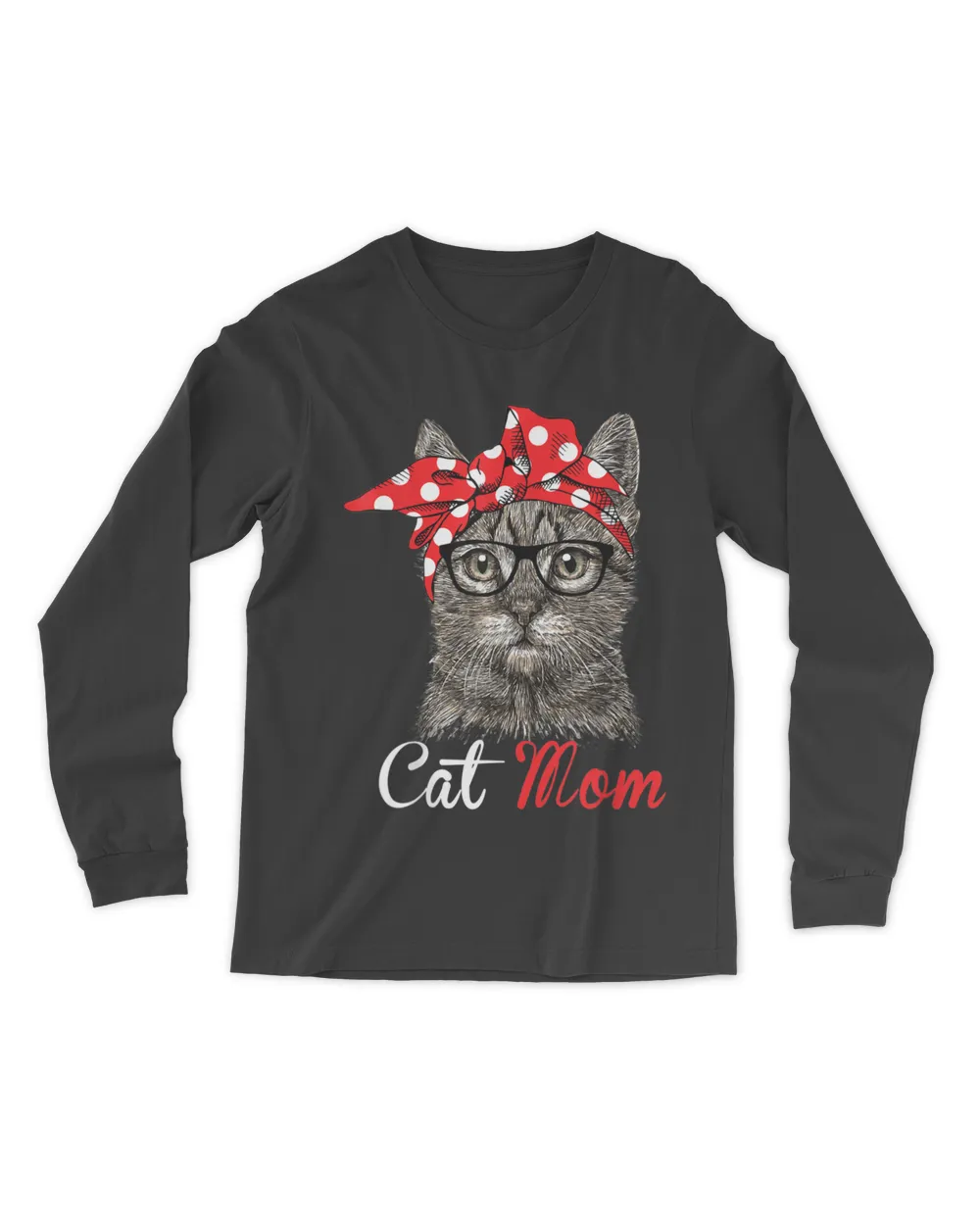 Funny Cat Mom Shirt for Cat Lovers-Mothers Day Gift QTCAT170123A11