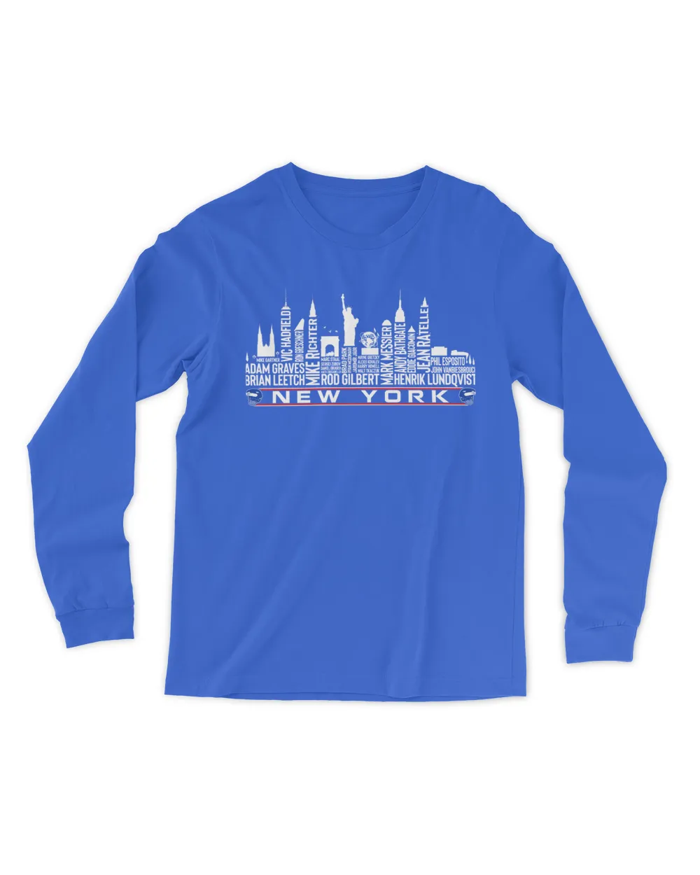 New York Rangers Hockey NHL Legends New York City Skyline