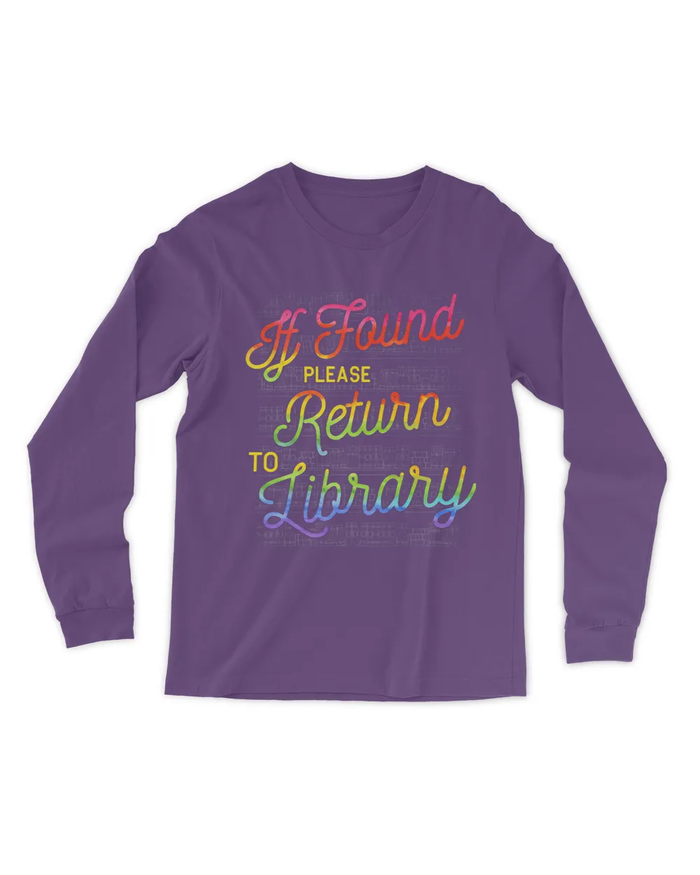 If found please return to library Funny Librarian