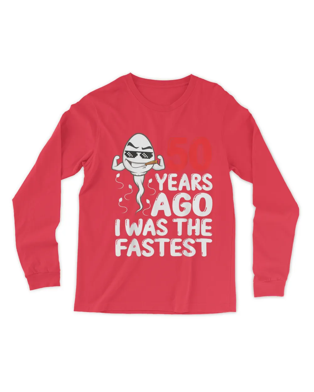 Mens 50th Birthday Gag dress 50 Years Ago I Was The Fastest Funny T-Shirt