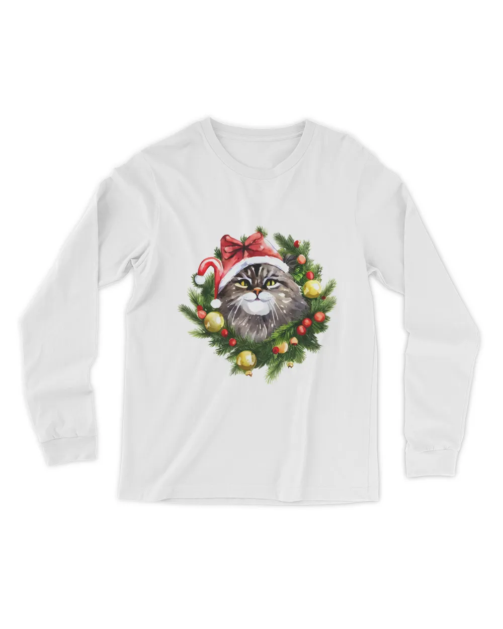 Cute Siberian Cat Christmas QTCAT202211080016