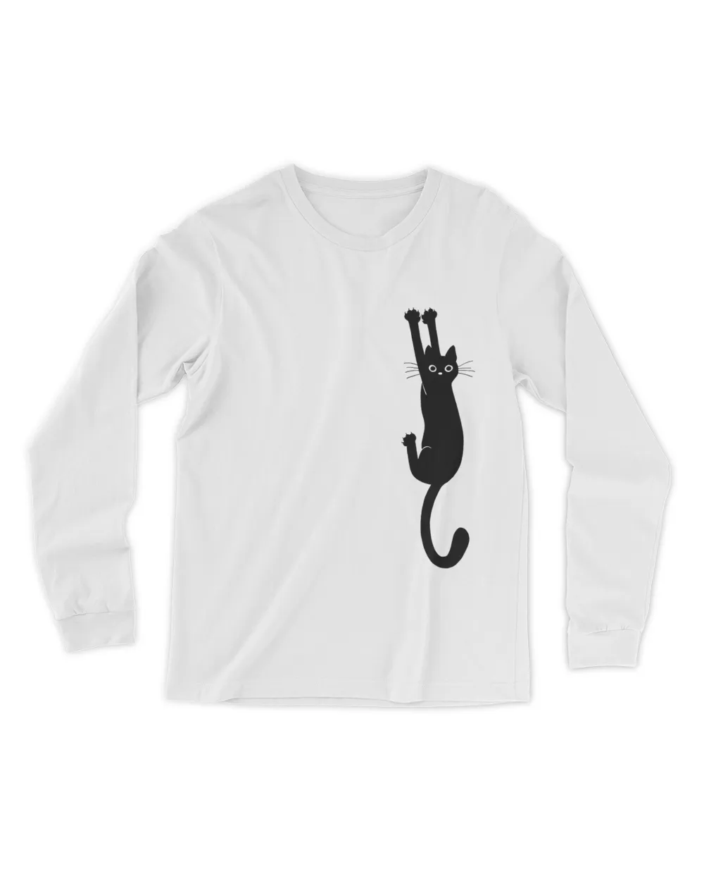 Black Cat Holding On Shirt
