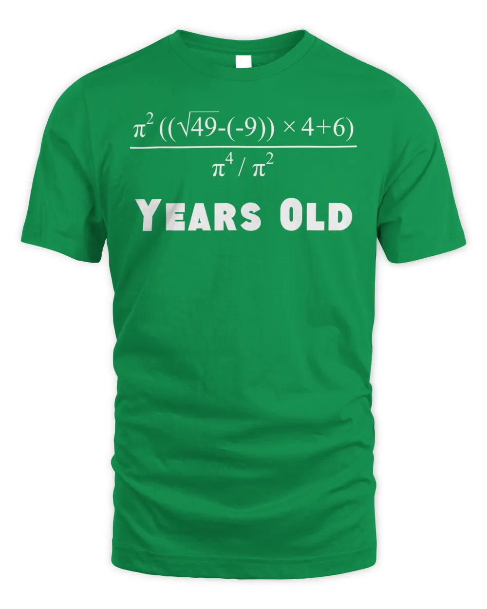 70 Years Old Algebra Equation Funny 70th Birthday Math T-Shirt