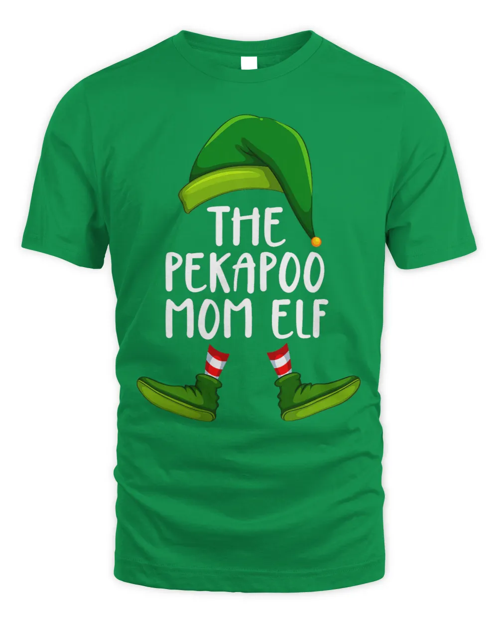 Peekapoo Mom Dog Elf Funny Christmas Pajama X mas Women