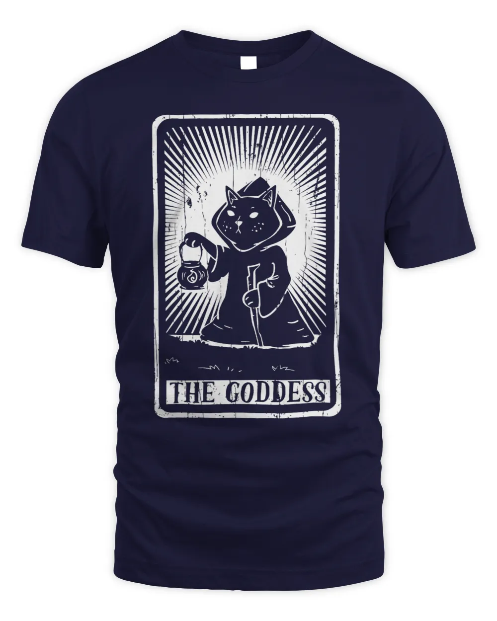 Goddess Lamp Cat Tarot Card Pagan Goblincore Goth Occult