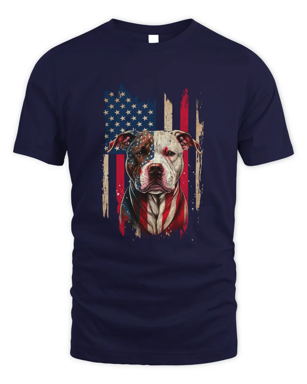 Pitbull American Flag Fishing Gifts For Dad