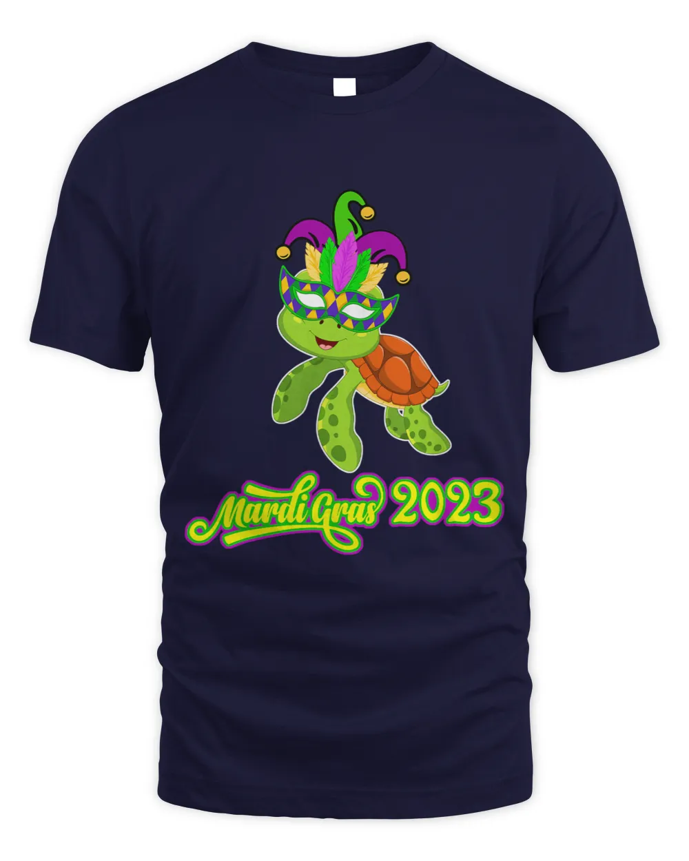 Turtle Lover Mardi Gras 2Funny Turtle Wearing Jester Hat Masked Lover