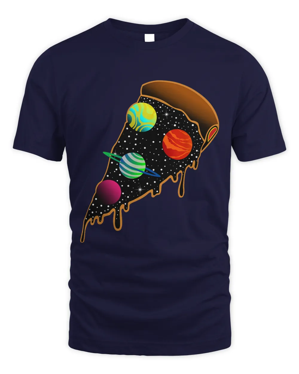 Funny Pizza Sun Solar Space Astronomy Galaxy Planet
