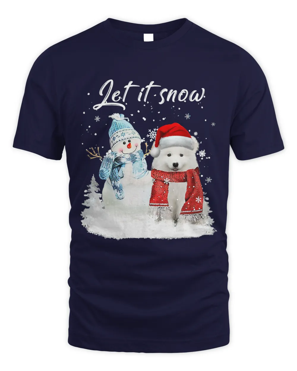 Samoyed Santa Dog Christmas Snowman Xmas Pajama 323