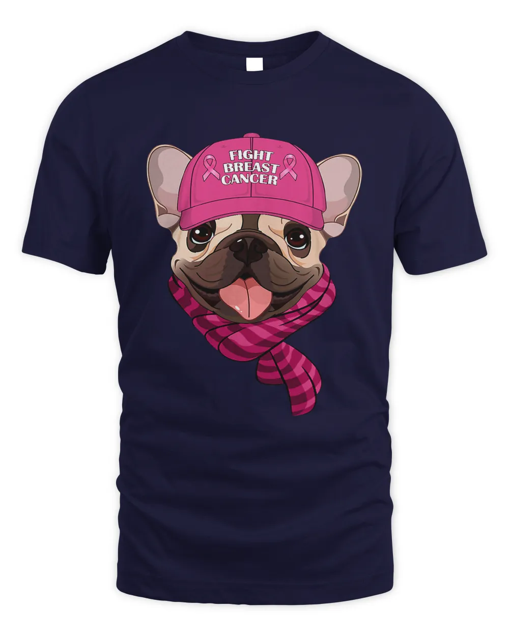In October We Wear Pink Pug Breast Cancer Support