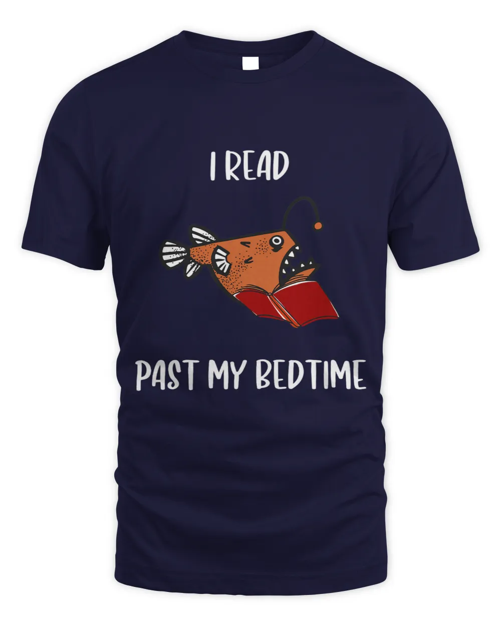 Past Bedtime Angler Fish Reading Bookworm Storyteller