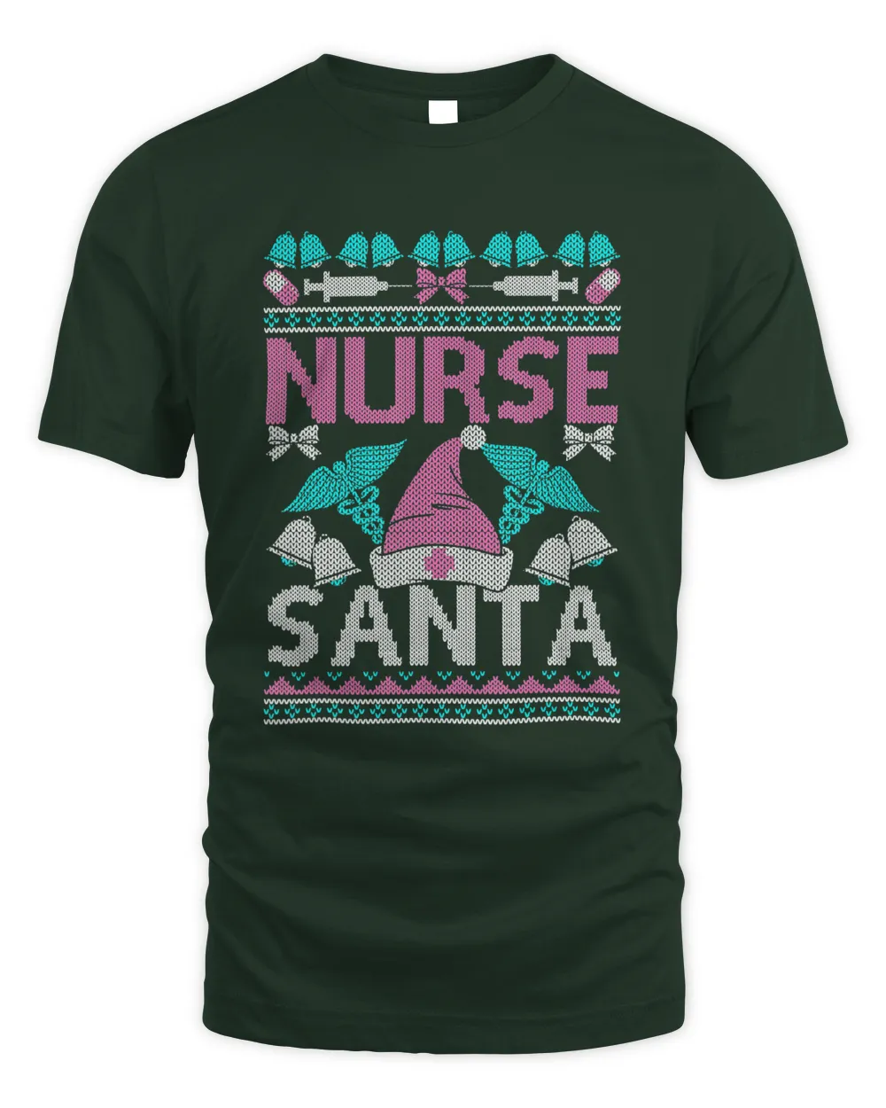 Ugly Christmas Nurse Santa Shirt Holiday Party RN LPN T-Shirt