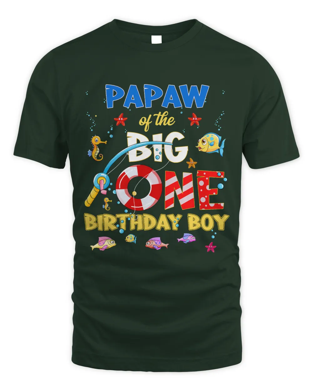 O Fish Ally One Birthday Papaw Of The Birthday Boy