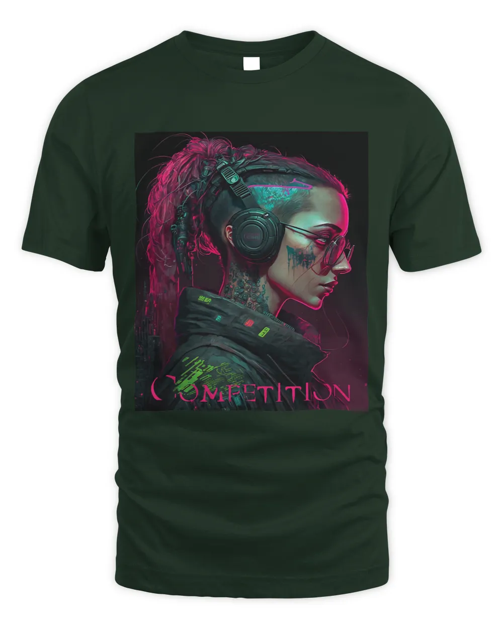 Gamer Competition Convention Gamer Design Cyber Punk Neon