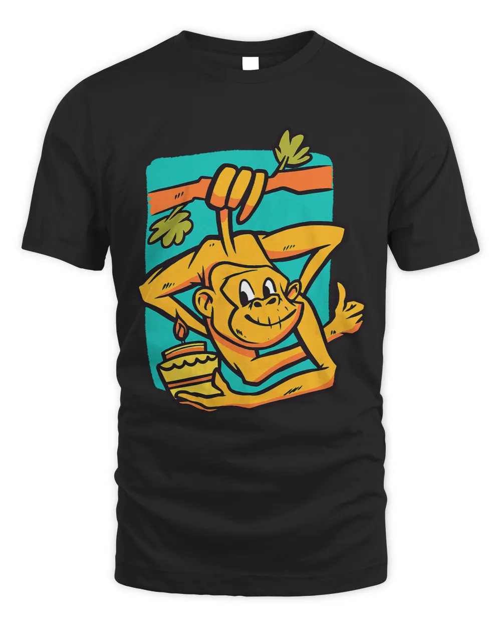 Monkey Lover Primate Zookeeper Funny Monkey 1 Unisex Standard T-Shirt black s