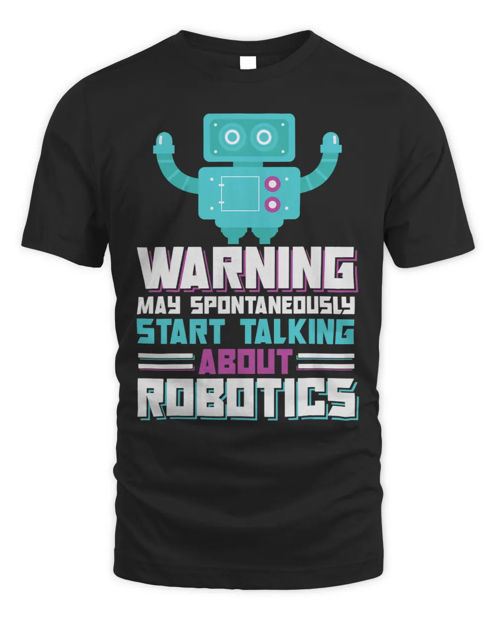 Robotics Engineering AI Autonomous Robot Building Kit Cyborg Unisex Standard T-Shirt black s