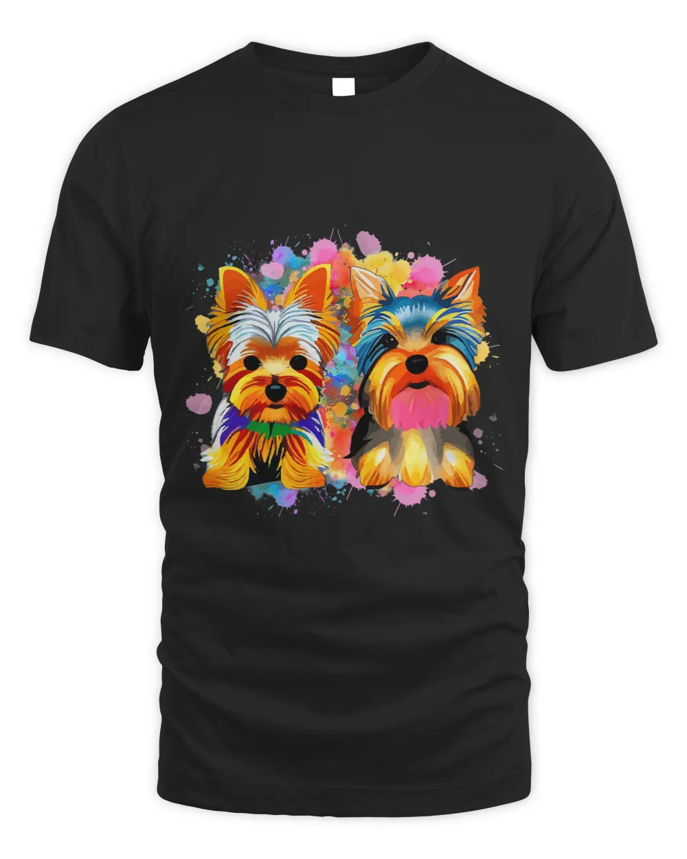 Yorkshire Terrier Two Yorkies Yorkshire Terrier Colorful Yorkie Lovers Pop Art Yorkie