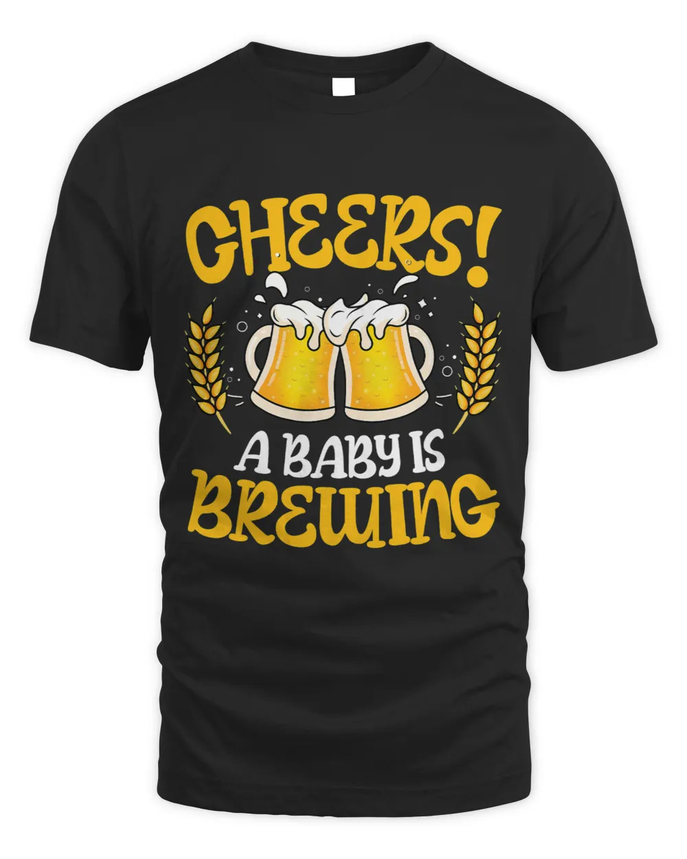 Mens Cheers a Baby is brewing for a brewer