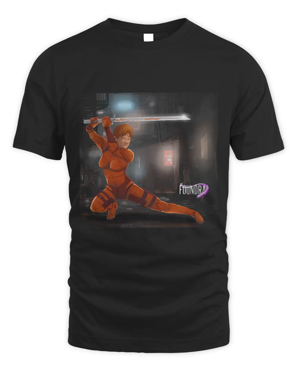 Redalam Jessica Olic in Battle Meditation Unisex Standard T-Shirt black s