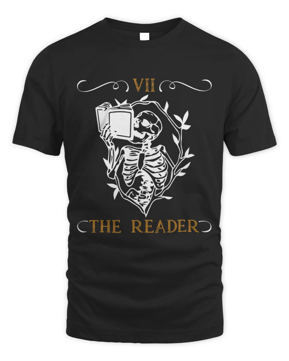 Reader Tarot Card Funny Skeleton Librarian Halloween