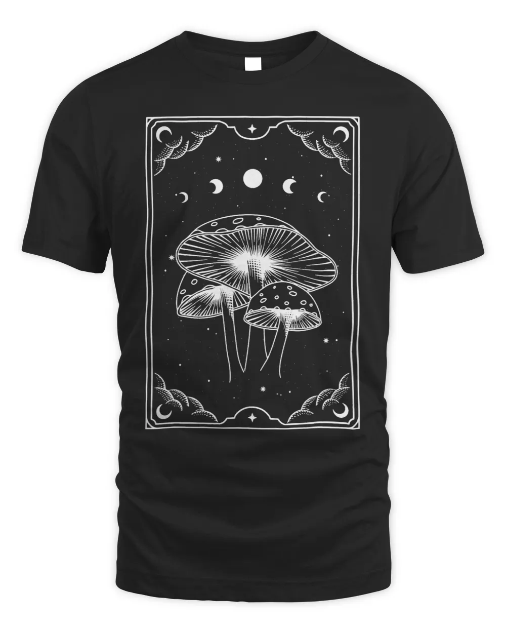 Mushroom Moon Phases Esoteric Tarot Art Design
