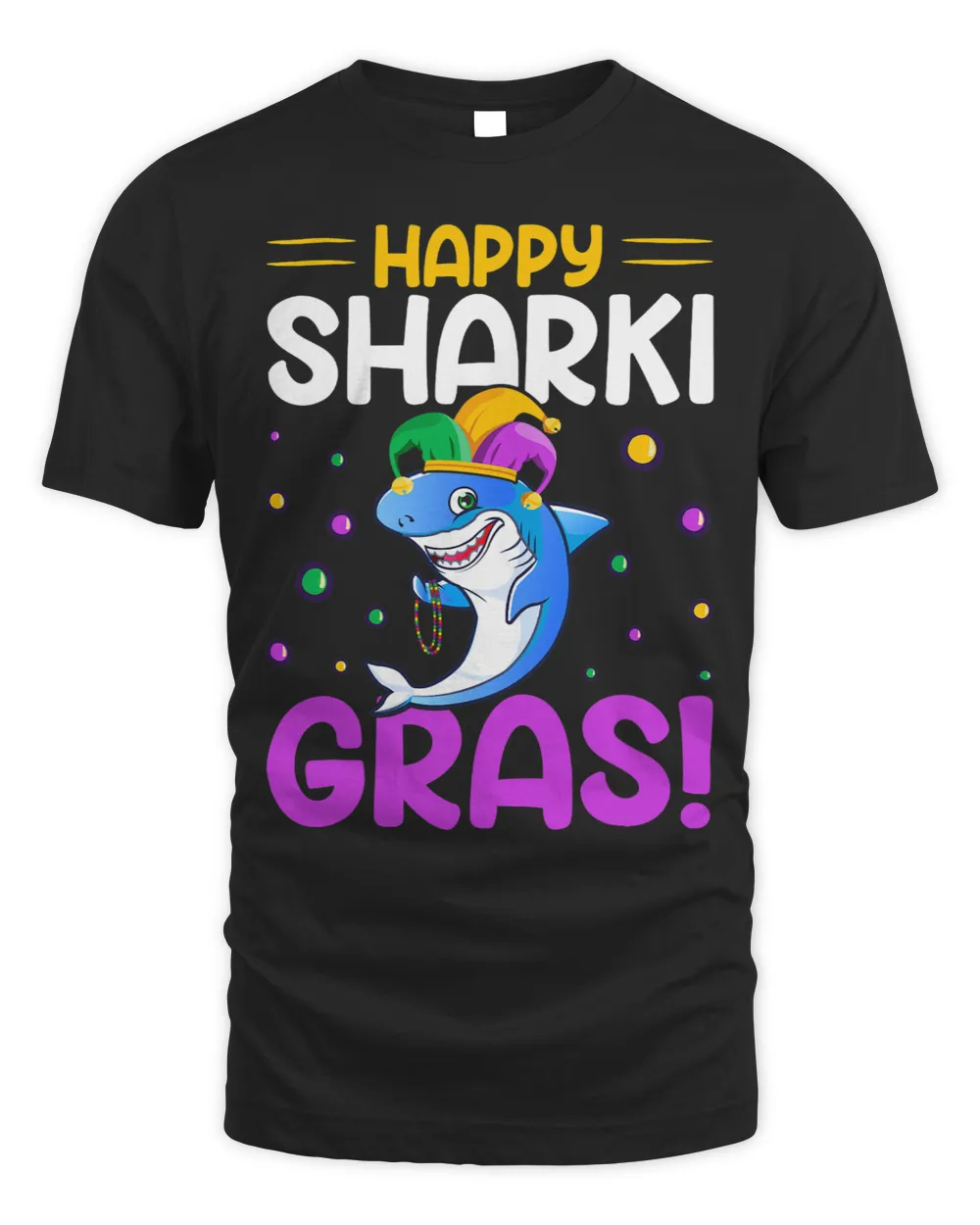 Shark Happy Sharki Grass Nola Mardi Gras Shark Lover Kids Boy Jaw Sharks