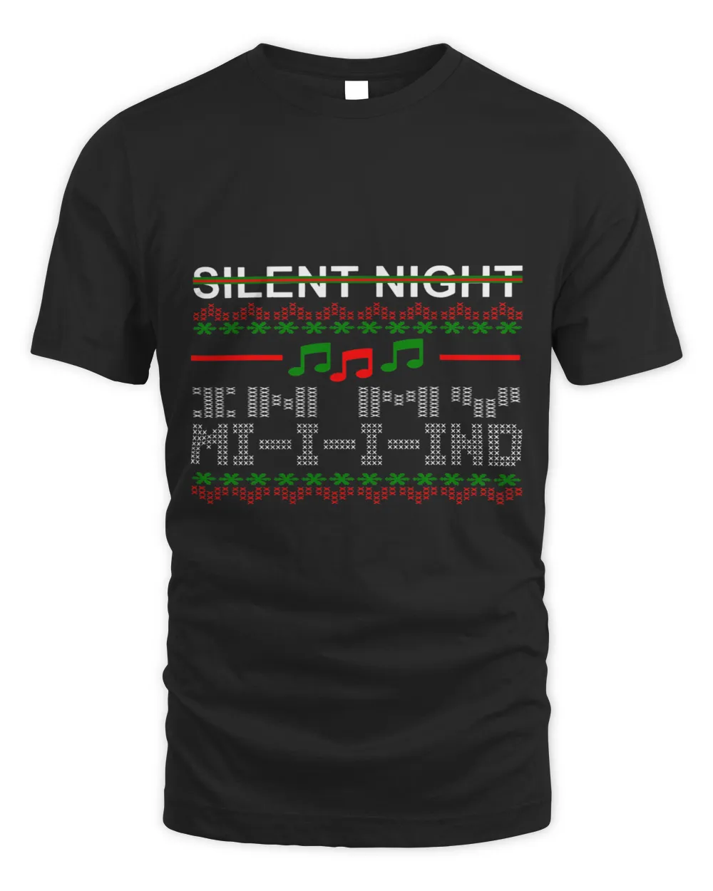 Silent Night In My Mind Music Ugly Christmas Sweater