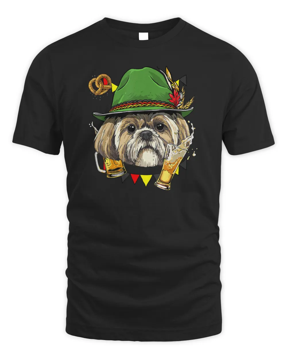 Shih Tzu Oktoberfest Dog Lederhosen Gift Germ