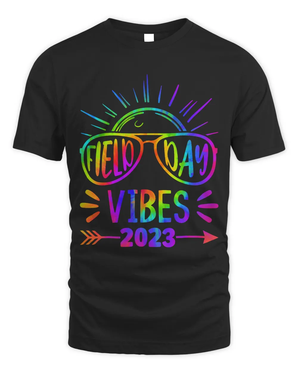 Field Day Let The Games Begin Vibes Unisex Standard T-Shirt black s