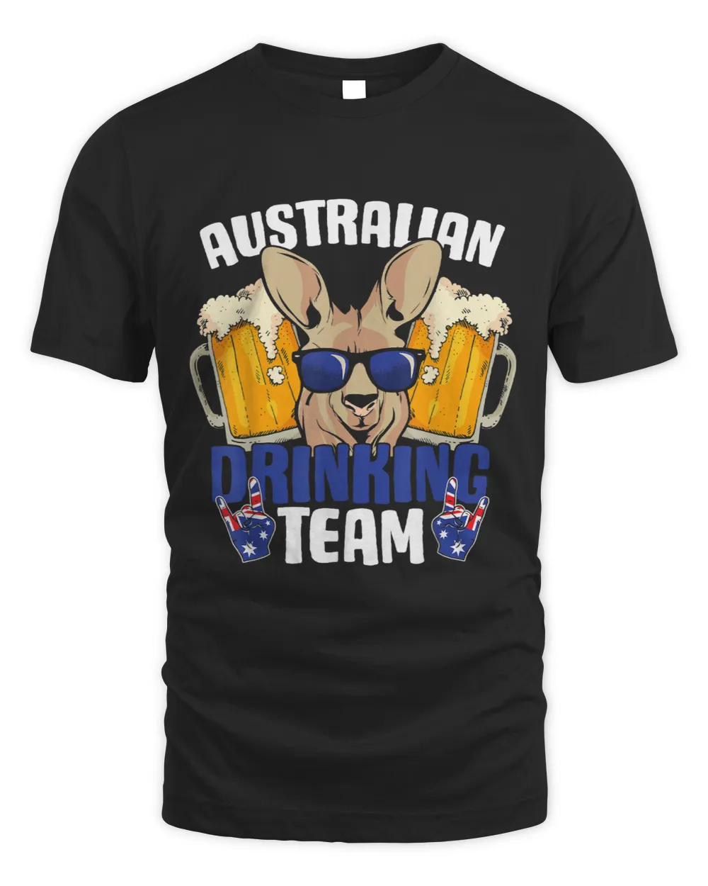 Australian Drinking Team Kangaroo Australia Flag Beer Lover