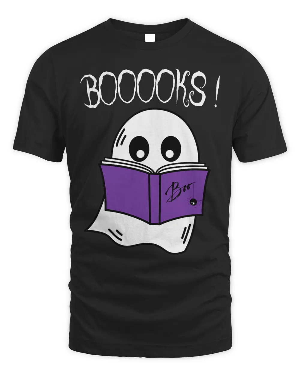 Books Moon Ghost Halloween Bookworm Librarian Teacher Book 1