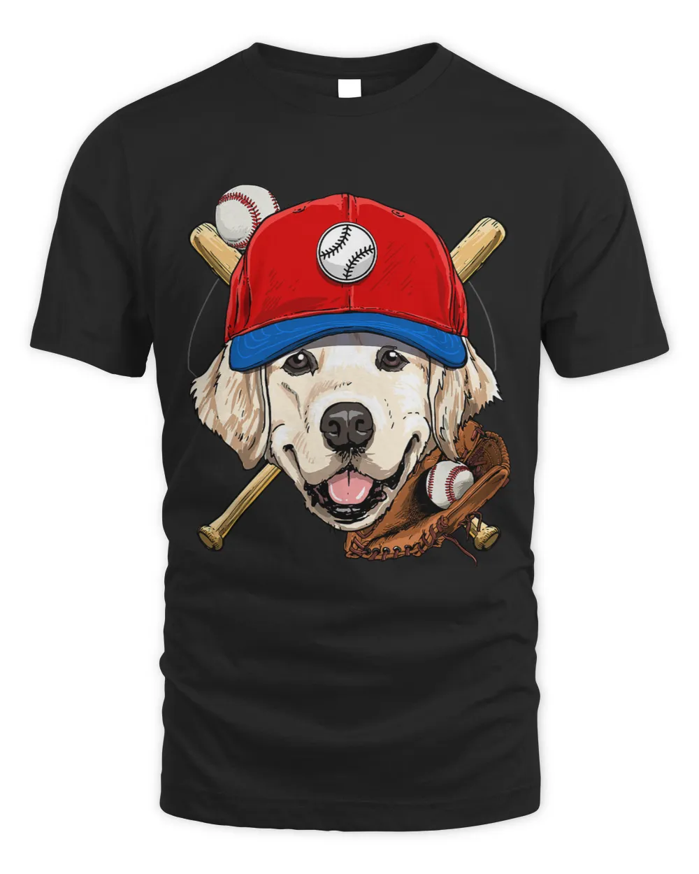 Golden Retriever Baseball Dog Lovers Baseball Player