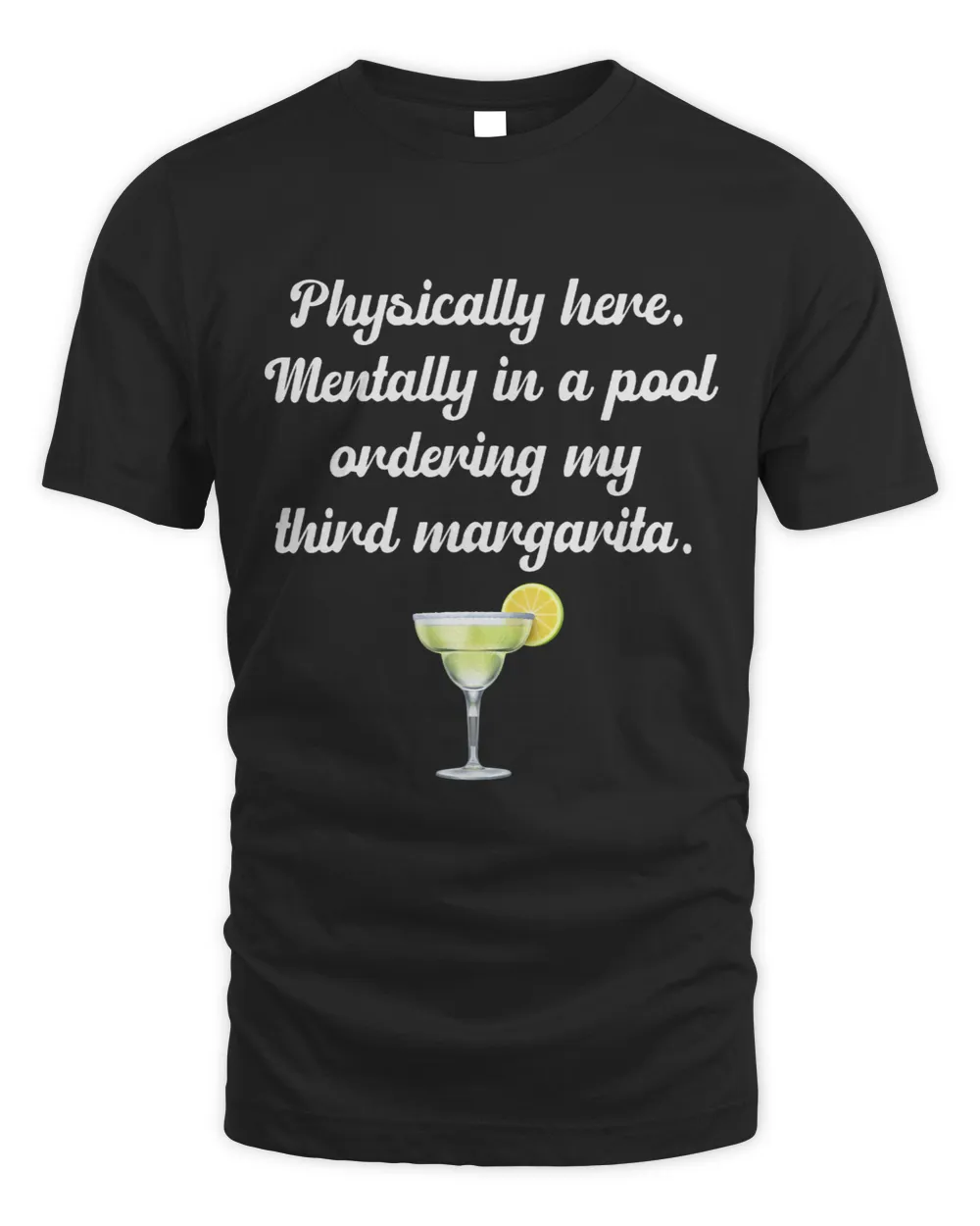 Physically Hare Mentally In A Pool Ordering My Third Unisex Standard T-Shirt black s
