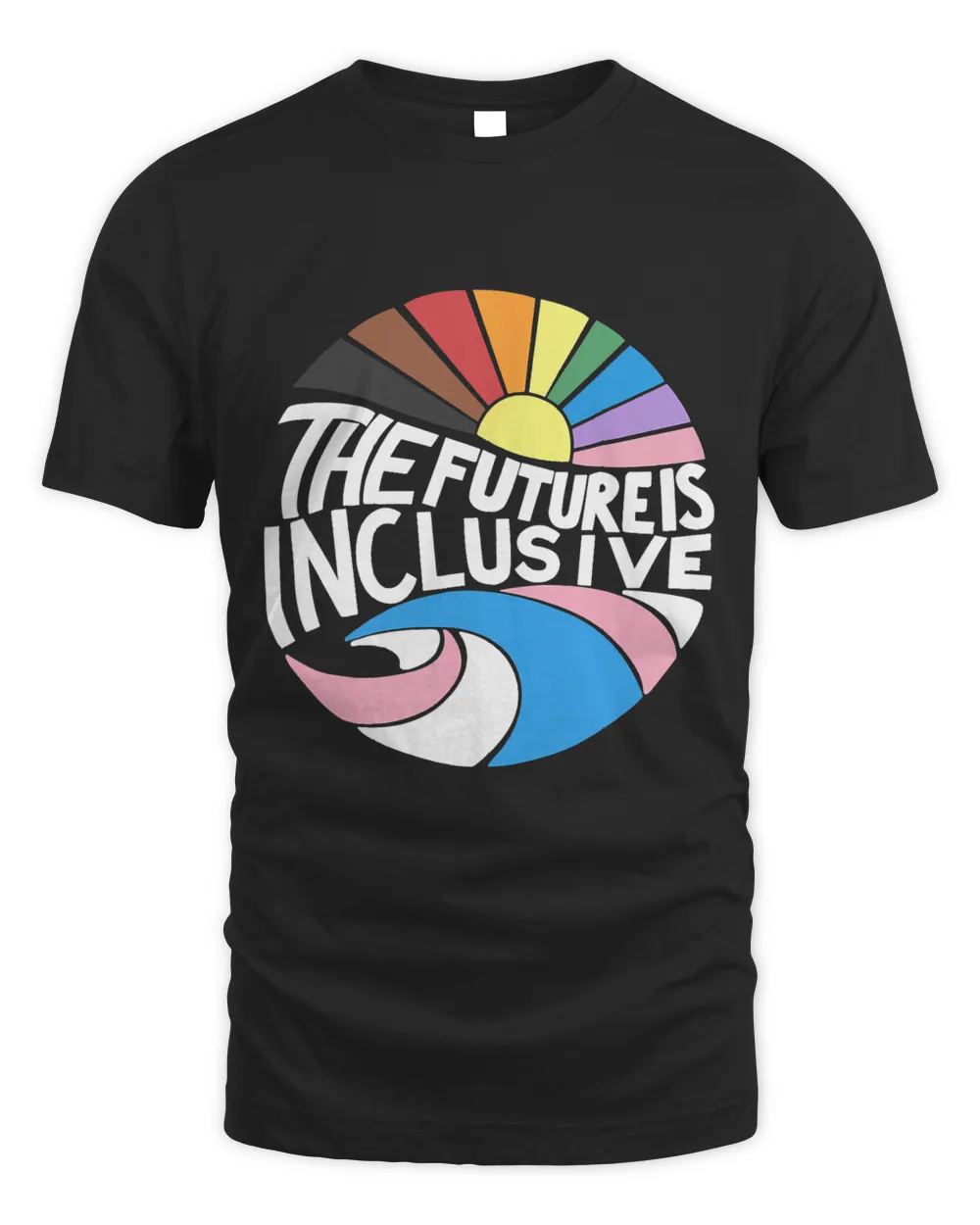 Retro Vintage The Future Is Inclusive LGBT Gay Rights Pride
