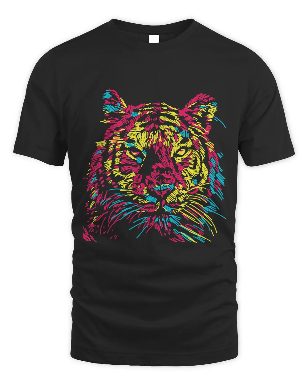 Tiger Colorful Tiger Tee shirts Tigers Fashion Graphic Design