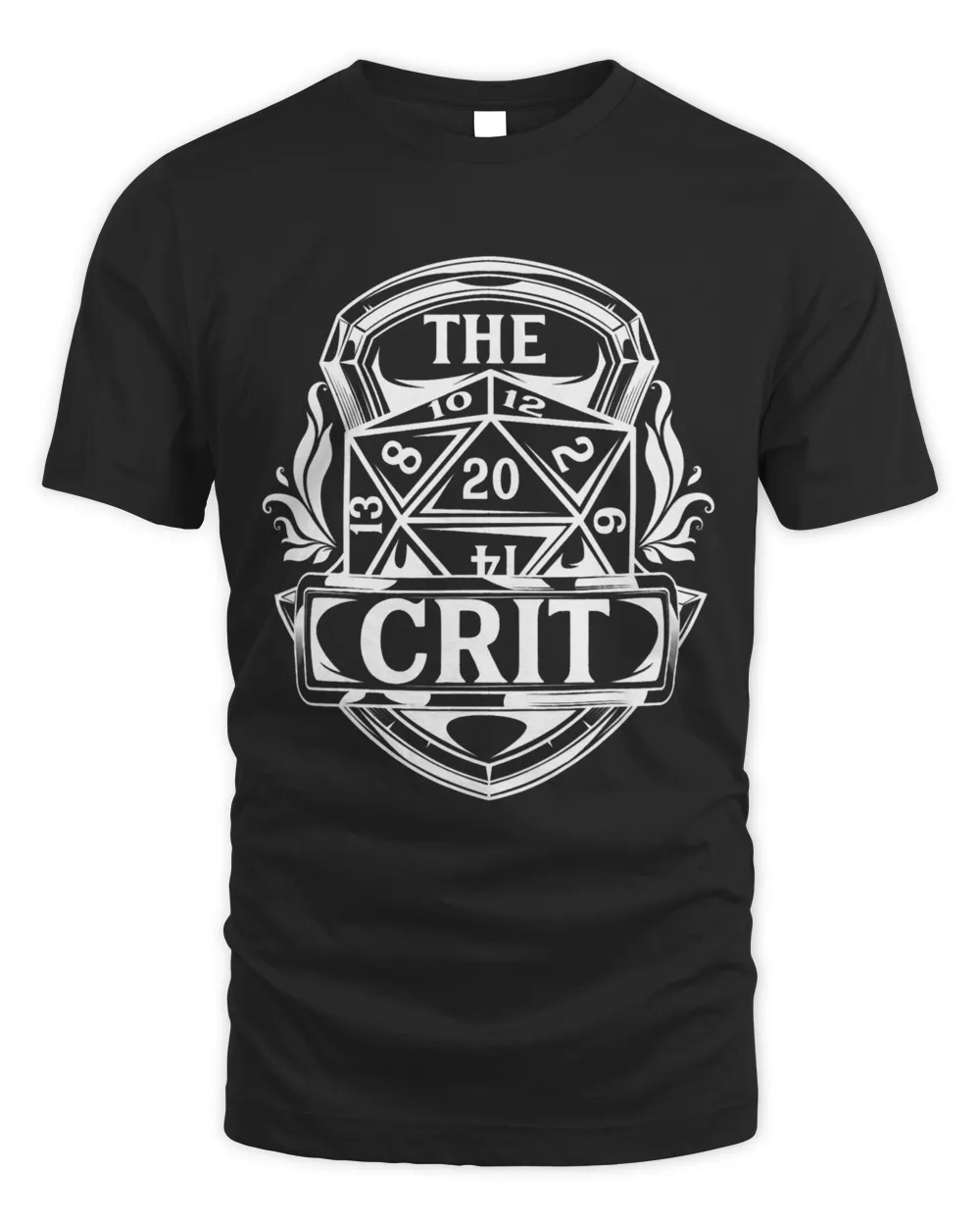 Role Playing Retro Tabletop RPG Geek Nerd Unisex Standard T-Shirt black s