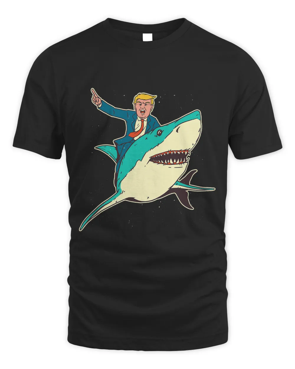 Funny Donald Trump President Shark 4th Of July Distressed