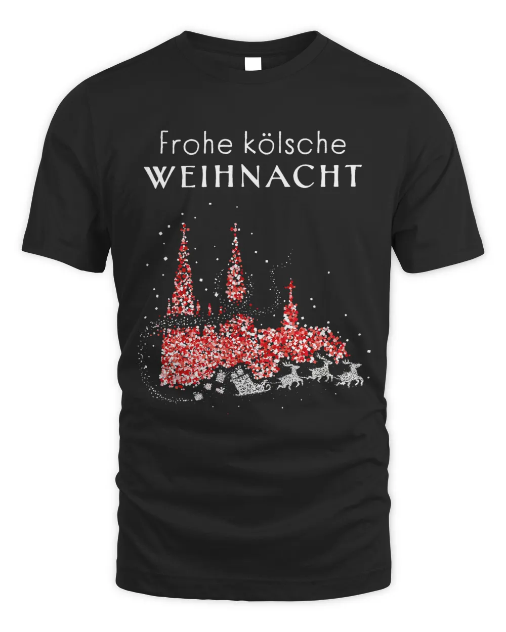 Cats Cologne Cathedral Confetti Red White Christmas Time Reindeer